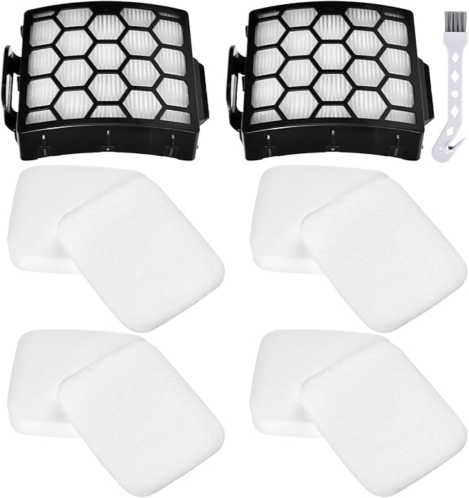 UV850 Filter Replacement for Shark Performance Lift Away UV900 UV950 UV850 LA480WM UV900CCO LA481 LA481C LA481HGN LA481HBJ Duoclean Upright Vacuum, Part # XHF320 & XFFK602UKT, 2 + 4 Filters