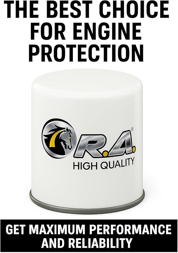 RA-9688 Engine Oil Filter 15K Mile Change Automotive Replacement Interval Spin-On for Select Models Acura, Dodge, Ford, Honda, Hyundai, Isuzu, Kia, Mazda, Mitsibishi, Subaru