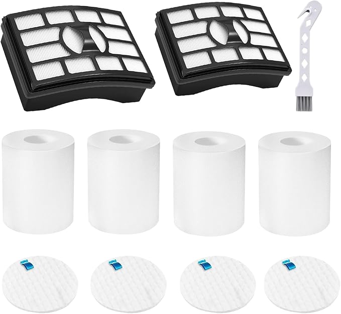 2+4 Vacuum Filter Replacement for Shark Rotator Pro Lift-Away NV500 Series – NV500, NV501, NV502, NV503, NV505, NV510, NV520, NV552, UV560, NV642, ZU780, ZU782, ZU785, Part # XFF500 XHF500