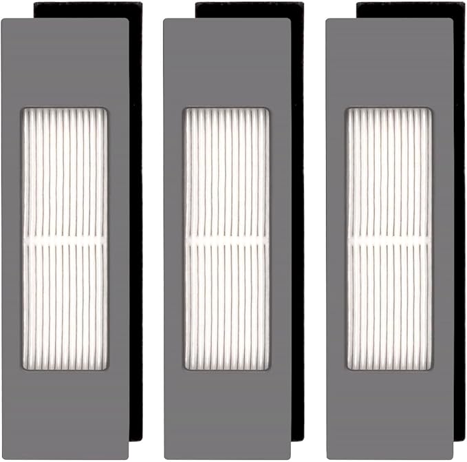 (3 Pieces) N10 HEPA Filter for Robot Vacuum Ecovacs DEEBOT OZMO N10 N10 Plus 920 950 T8 AIVI Max T9 T5 N5 N7 N8+ N8 Pro Plus DX55 DX93 DJ65, Robot Vacuum Cleaner Filter Accessories