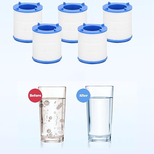 10 Pack Sink Water Faucet Filter Cartridge Replacements, Sink Water Filter Faucet Water Filter, Removes Chlorine Fluoride Heavy Metals,Soften Hard Water