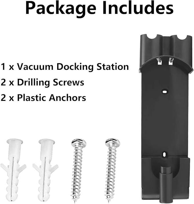 Improvedhand Docking Station Accessory Wall Mount Compatible with Dy.son V7 V8 Cordless Vacuum Cleaner Replaces Part # 967741-01