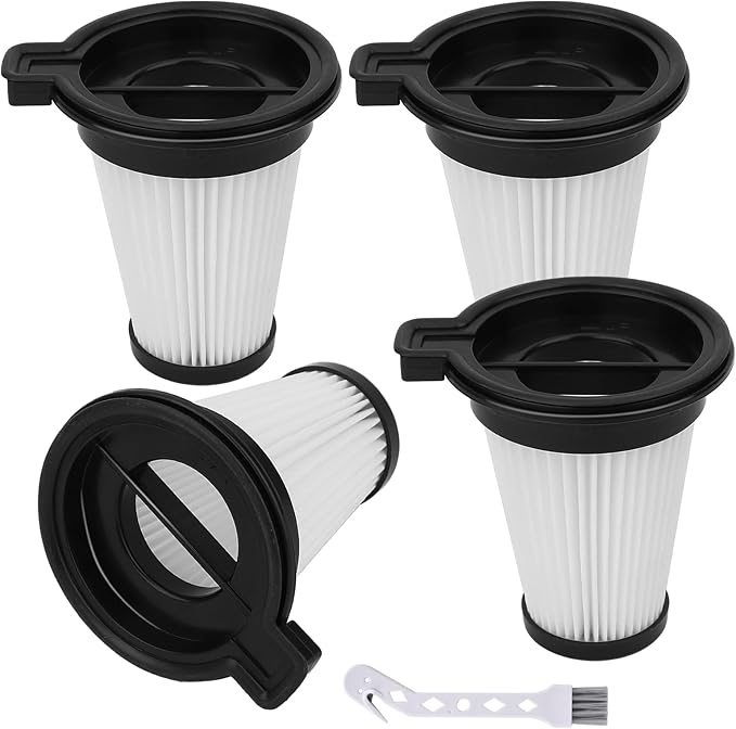 4 Pack HEPA Replacement Filter Compatible with Wyze Cordless Vacuum Cleaner, Replace Part #WCVRHF for Wyze Handheld Cordless Vacuum, Washable and Removable Filters Replacement for Wyze