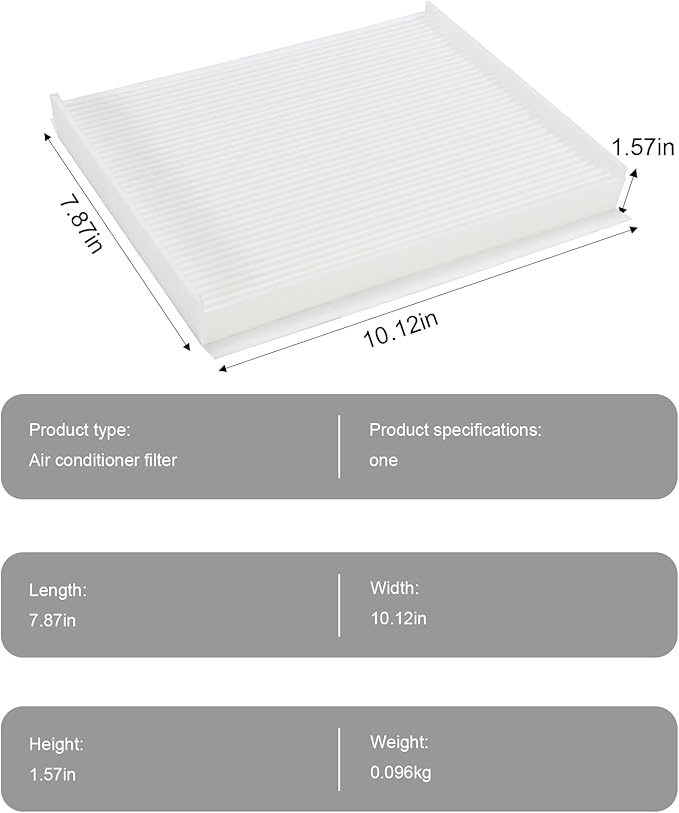 Cabin air filter Compatible for Expedition,F150,F250 SUPER DUTY,F350 SUPER DUTY,F450 SUPER DUTY,F550 SUPER DUTY,Replace CF12150,FL3Z-19N619-A