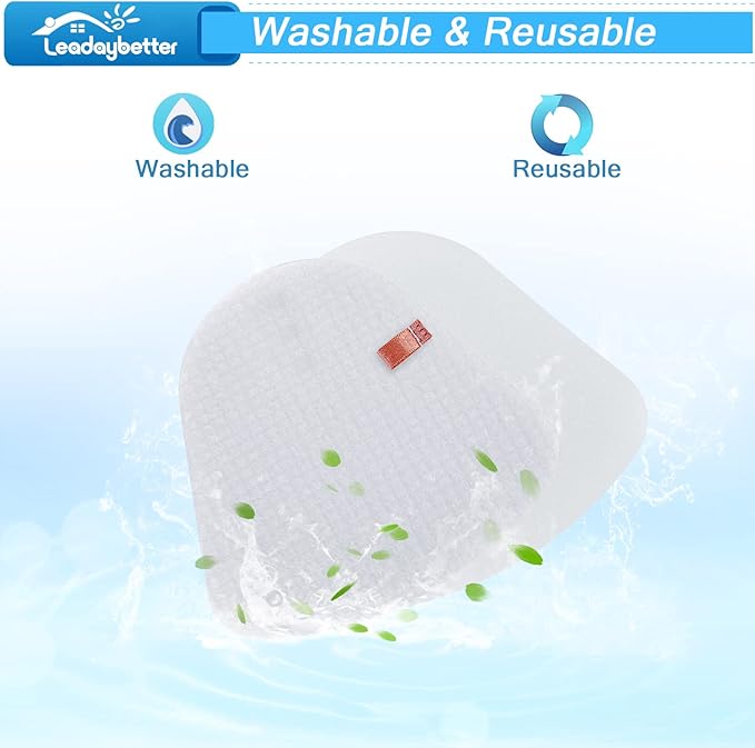 Leadaybetter Filter Replacement for Shark Navigator NV586 NV585 NV580 NV581 NV581Q Powered Lift Away DLX Upright Vacuum Cleaner Filters, Compare to Part # XFFT580 & XHEP580
