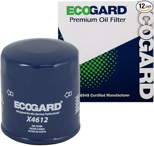 ECOGARD X4612 Premium Spin-On Engine Oil Filter for Conventional Oil Fits Nissan Altima 2.5L 2004-2021, Rogue 2.5L 2008-2022, Sentra 1.8L 2000-2019, Murano 3.5L 2004-2021, Pathfinder 3.5L 2004-2020
