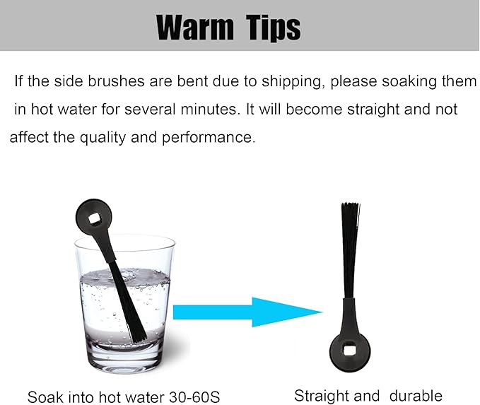 Side Brush Compatible with Shark IQ Robot AV2511AE RV1001AE(R101AE) AV2501AE RV2502AE AV911S EZ R101 RV1000 RV1012AE RV1001AE AV1010AE RV1000 AV2501S Vacuum Cleaner Brush Replacement Parts-8Pack