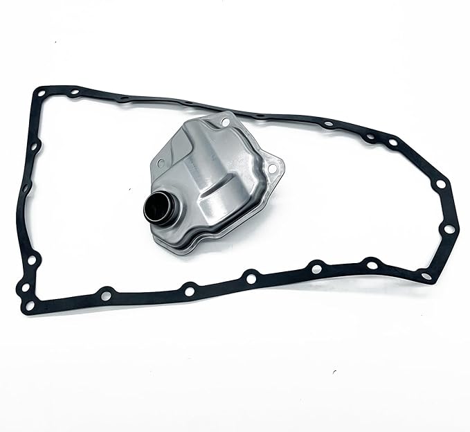 JF016E JF011E Long Square Inlet Automatic Transmission Filter Oil Pan Gasket Kit Compatible with Nissan Altima Juke NV200 Sentra Rogue 2007-2017 L4 V6 2.0L 2.5L 3.5L Replaces 31728-1XF03 31397-1XF0D