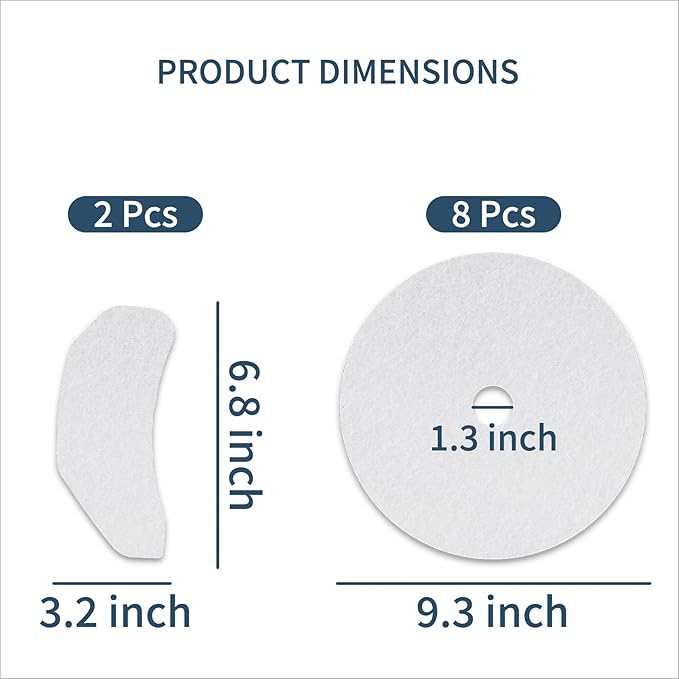 10 PCS Dryer Exhaust Filter suitable for Panda Lint Filter Cloth Dryer Replacement Include 8 Exhaust Filters & 2 Air Intake Filters Replacement suitable for Pan.da, Son.ya, A.vant, Magic Chef Dryers