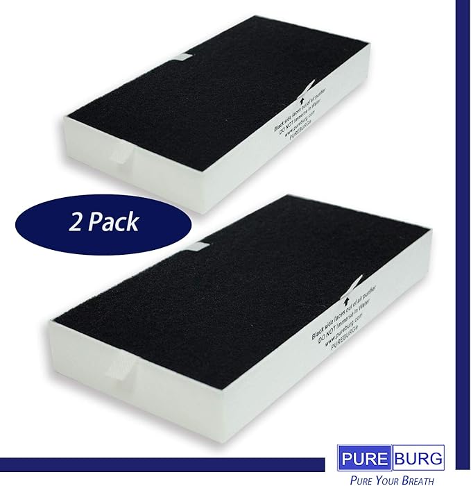 PUREBURG HRF-G1 Replacement Filter Compatible with Honeywell HPA020(B) HPA030(B) HEPAClean HPA180B HPA075B Air Purifier,H13 HEPA HRF-G2 Filter G,2-Pack