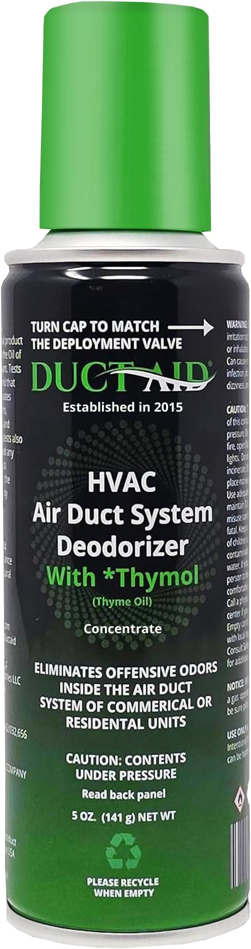 Air Freshener for HVAC System, Commercial, Residential & Cars| Made with Thyme extract, natural Plant based product Now available in a Concentrated Formula for maximum effectiveness (PACK 1)