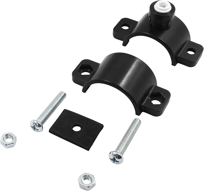 Waziaqoc Drain Saddle Valve with 1/4" Quick Connect, Plastic Drain Saddle Valve, Water Hose Pipe Adapter for Under Sink Reverse Osmosis System