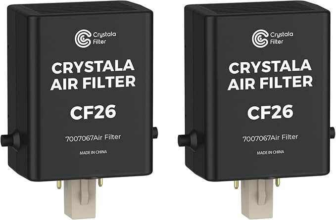 Crystala Filters Replacement For Sub-Zero Refrigerator Air Purification Cartridge 7042798, 7007076, 7007067 Air Filter (Pack of 2)