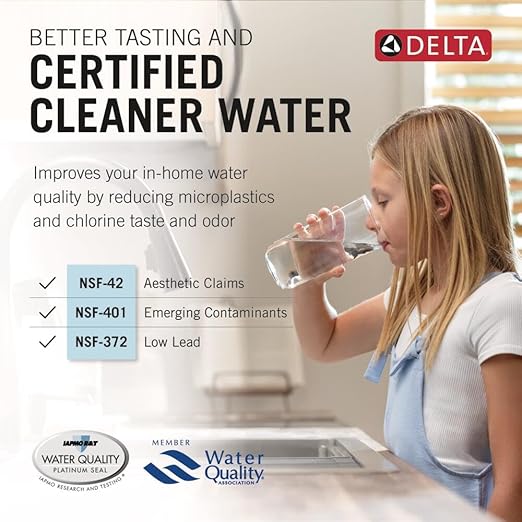 Delta Clarifi High Flow Carbon Filter for Under Sink Water Filter System, DWQ300101