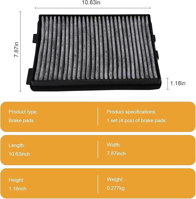Air & Cabin Filter Cabin Air Filter with Activated Carbon Compatible with Selet 1997-2003 BMW E39 525I 528I 530I 540I M5-CABIN0023 (64110008138)
