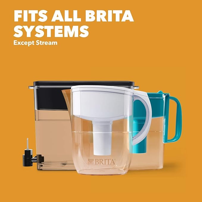 Brita Elite Water Filter Replacement for Pitchers and Dispensers, BPA-Free, Reduces 99% of Lead, Lasts Six Months or 120 Gallons, Includes 1 Pitcher Replacement Filter