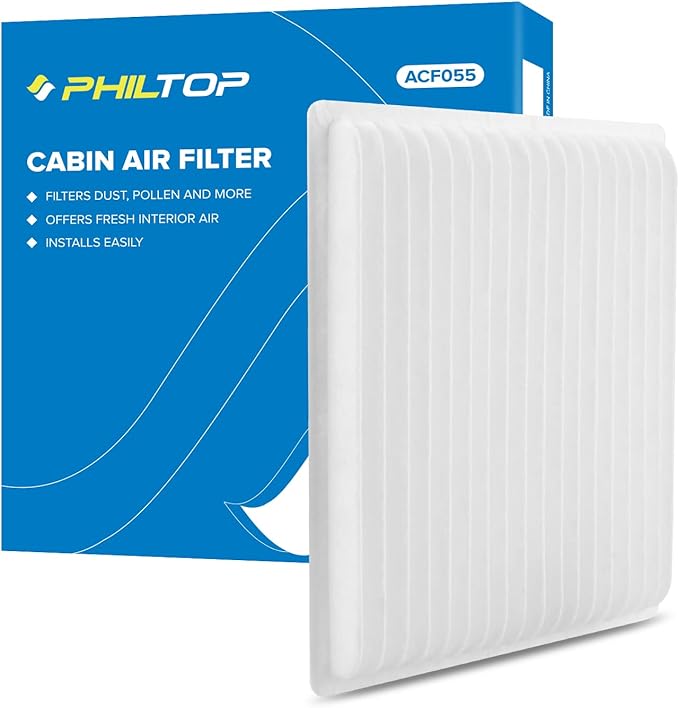PHILTOP Cabin Air Filter w/Activated Carbon, Compatible with CF10139 Toyota RAV4 2001-2005, Echo 2000-2005, Scion tC 2005-2010, xB 2004-2006, xA 2004-2006