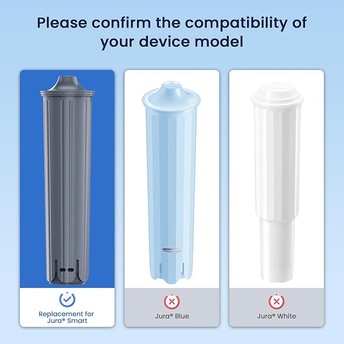 GLACIER FRESH Water Filter Compatible with Jura® 71794 Claris Smart+ Filter Cartridge, Fits E6, E8, Z8, Z6, J6, ENA8 Coffee Machines, NSF/42 Certified, 1 Pack