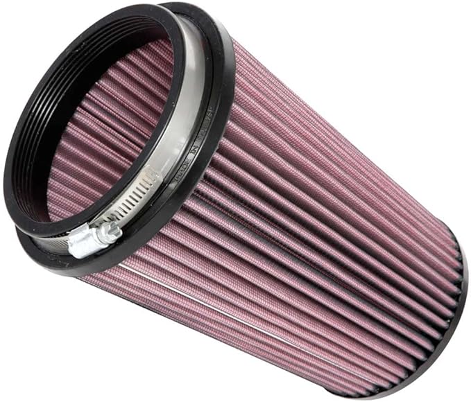 K&N High-Flow Original Lifetime Universal Clamp-On Air Filter: High Performance, Premium: Flange Diameter: 4.5 In, Filter Height: 8.375 In, Flange Length: 0.625 In, Shape: Round Tapered, RU-1008