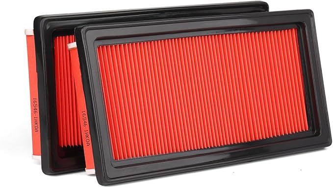 Cartist 2-Pcs Premium Engine Air Filter Fits for Nissan Versa 1.6L 2012-2019, Versa Note 1.6L 2014-2019, Micra 1.6L 2015-2019 Automotive Air Filters Repalcement for 16546-1HK01 Car Accessories