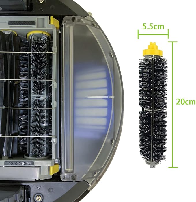 Replacement Parts for iRobot Roomba 600 610 620 650 675 677 692 671 694 691 Series Vacuum Cleaner Accessories Kit-Include 6 Side Brush,3 Filter,1 Front Caster Wheel,Bristle Brush and 3 Cleaning Tool