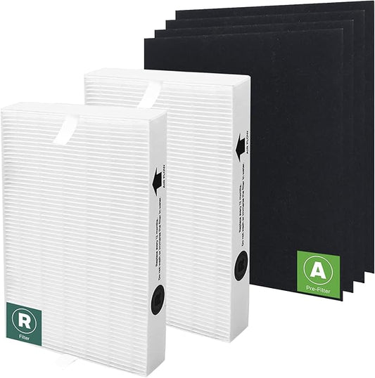 HPA200 Replacement Filters for Honeywell HPA200 HRF-ARVP200 Series Air Purifiers HPA200, HPA201, HA202, HPA204, HPA250, HPA5200, 2 R Filter and 4 Activated Carbon Pre-Filters A