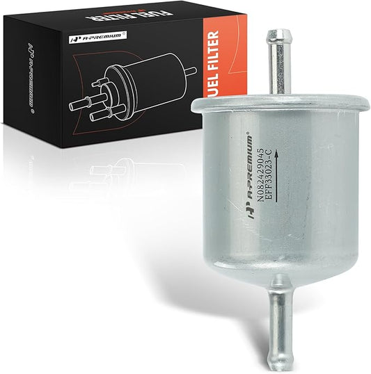 A-Premium Fuel Filter Compatible with Nissan Sentra 1987-1999/2002, Frontier 1998-2004/2013-2014, Pathfinder 1996-2004, Maxima, Xterra & Infiniti G20 1991-1996/1999, M30 1990-1992 & Isuzu & Mercury