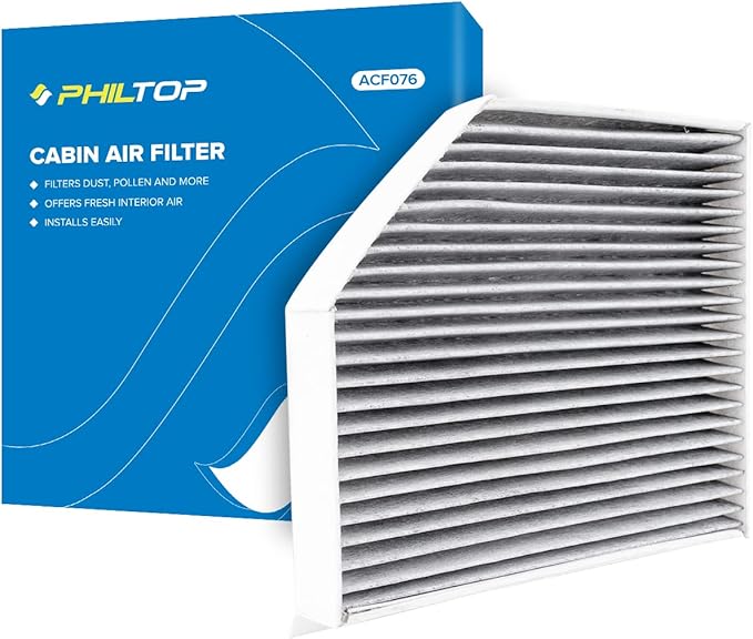 PHILTOP Cabin Air Filter w/Activated Carbon, Compatible with CF11179 Audi Q5, A4/A4 Quattro, A5/A5 Quattro, S5/S5 Sportback, S4, allroad, SQ5, RS5, Fit for Porsche Macan