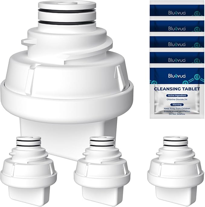 Bluevua Cleansing Kit for RO100ROPOT & RO100ROPOT-UV – Includes 5 Cleaning Tablets and Filter Accessory for Internal System Maintenance and Freshness Support
