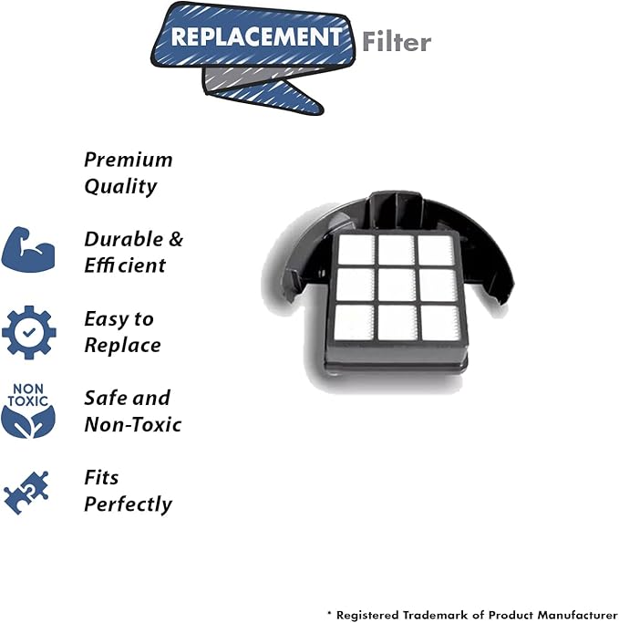 Replacement Part For Hoover Commercial TaskVac Bagless Upright Vacuum Hepa Filter Works With CH53010# compare to part 440013493