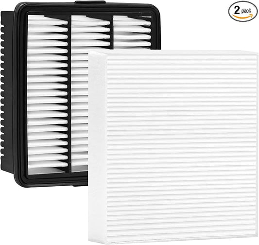White Cabin Filter & Engine Air Filter Kit for Hyundai Kona 1.6L L4 2026 2025 2024