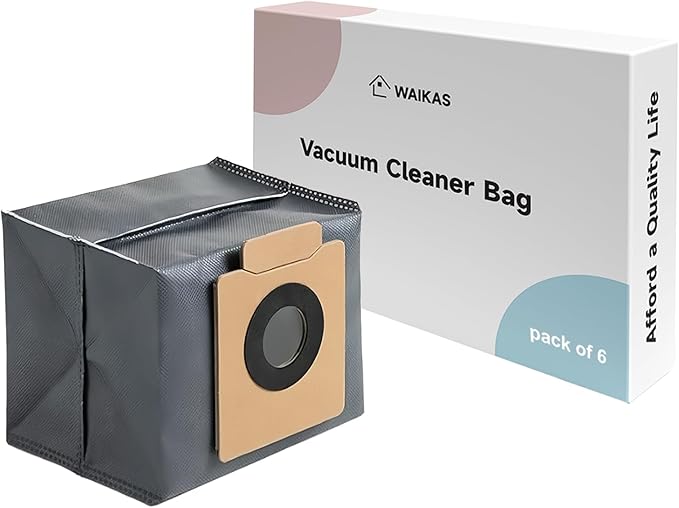 6 Pack Dust Bags for Eufy X10 Pro Omni, X8 Pro Robot Vacuum Cleaner - Large Capacity Replacement Accessories
