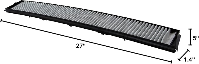 ECOGARD XC15510C Premium Cabin Air Filter with Activated Carbon Fits 2004-2010 BMW X3, 2001-2006 330Ci, 325Ci, M3, 2001-2007 330i, 2001-2005 325xi, 330xi, 2000 323Ci, 2001-2005 320i