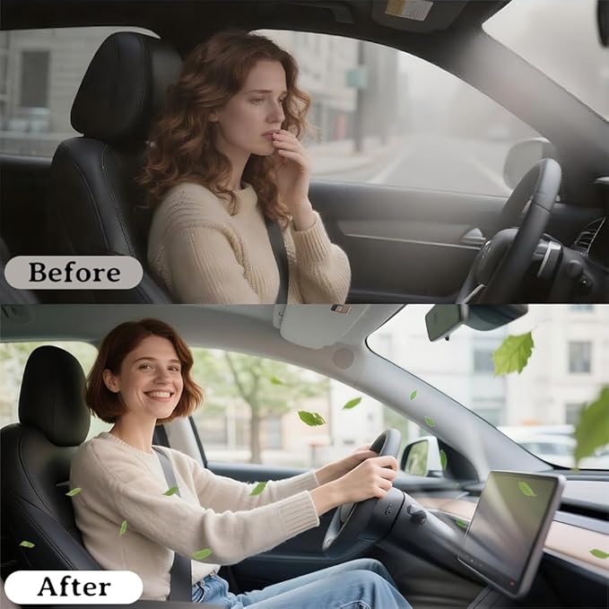 Intake Cabin Air Filter - Compatible with Tesla Model Y (2020-2026) - HEPA Intake Air Filter with Activated Carbon - High Efficiency Air Conditioning Replacement Filters - 4 Pack - #1658376-00-A