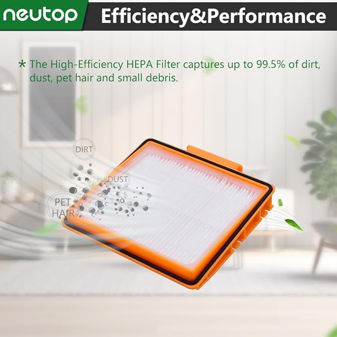 Neutop Replacement Filters Compatible with All Shark AI AV2501S AV2501AE AV2502AE RV2520AOUS AV2510AOUS AV2511AE RV2610WA RV2610WD Robot Vacuums with Self-Empty Base, 4-Pack.