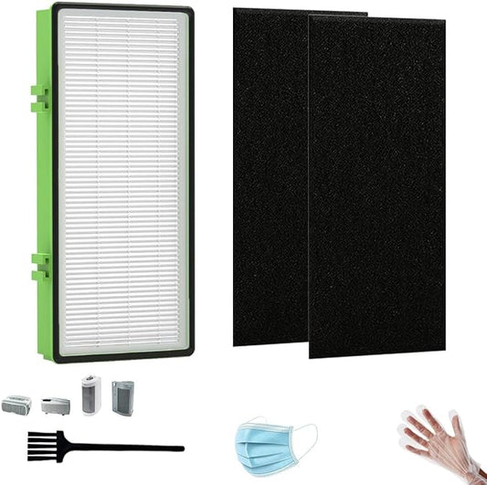 HAPF300AH HEPA Filter Replacement Compatible with Holmes AER1 HAPF300AH-U4R, HAP242-NUC, Bionaire Air Purifier, Includes 1 HEPA Filters + 2 Carbon Pre-Filters