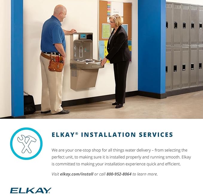 Elkay 51299c_2PK WaterSentry VII Cooler Replacement Filter Assembly (2 Pack), 3.2 x 3.2 x 12 inches, White