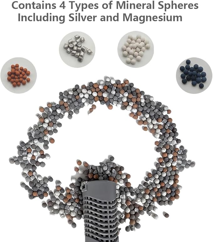 Hot Tub Silver Ion Cartridge, Silver Ion Cartridge for Hot Springs Spa, Spa Mineral Sticks for Hot Tub, Compatible with Salt System, 16-Months Fresh & Clear Water Treatment 4-Packs.