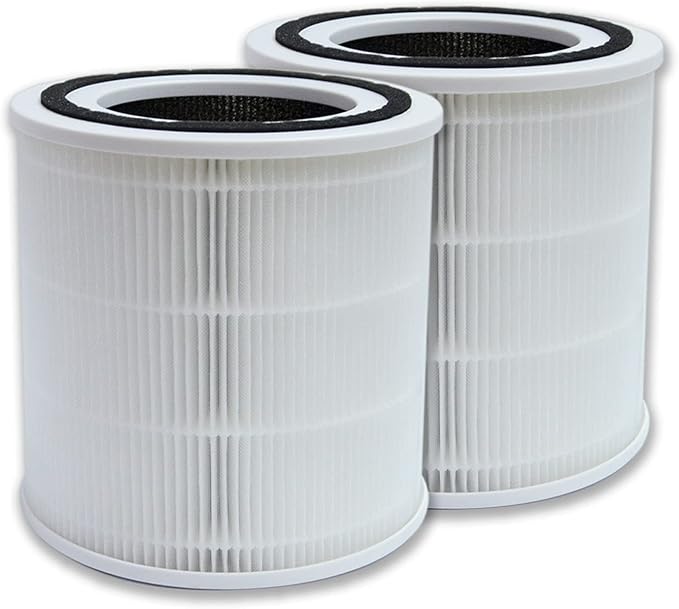 PUREBURG Replacement Filter Compatible with TT-AP005 HEPA Air Purifier,2-Pack H13 HEPA Activated carbon 2-IN-1 4-Stage Filtration Air Clean VoCs