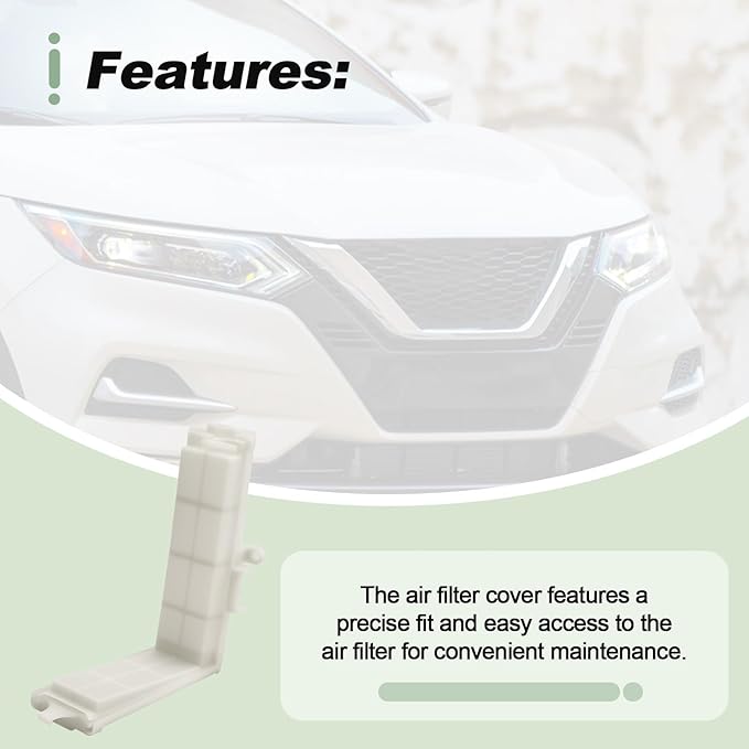 Air Filter Cover Compatible with 2014-2020 Nissan Rogue 2017-2022 Sport Replace 272B2-DF30A 272B2-4BU0A