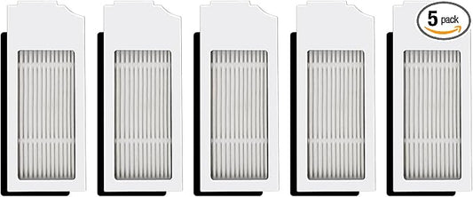 (5 Pack) N20 Plus HEPA Filter for ECOVACS DEEBOT N20 Plus, N20 Pro Plus, X1 Omni, T10, T10 Plus, T10 Turbo, T10 Omni, Robot Vacuum Filter Kit, Replacement Filters Accessories, White