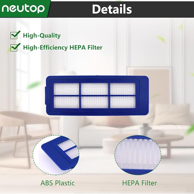 Neutop Replacement Filters Compatible with eufy RoboVac 11S Max, 30C Max, G30, G30 Edge/Hybrid/Verge, G10, G20, Robot Vacuum Parts Accessories, 4-Pack.
