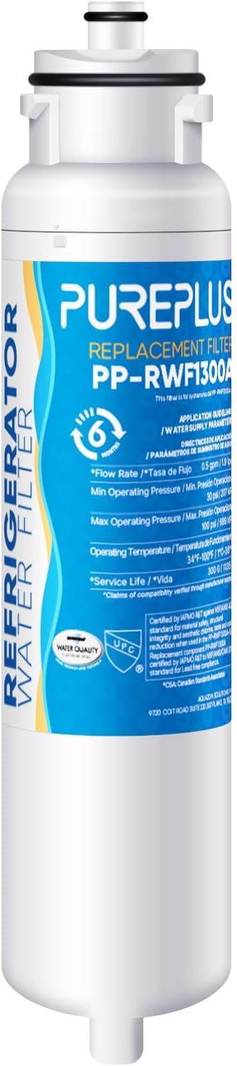 PUREPLUS HX2017FR-A Repleacement for NS-WF26FD9-1, DW2042FR-09, Kenmore 46-9130,Compatible with Hisense HRF266N6CSE1,HRF266N6CSE,Daewoo FRN-Y22D2V,Insignia NS-RFD26SS9 Refrigerator Water Filter, 1PACK