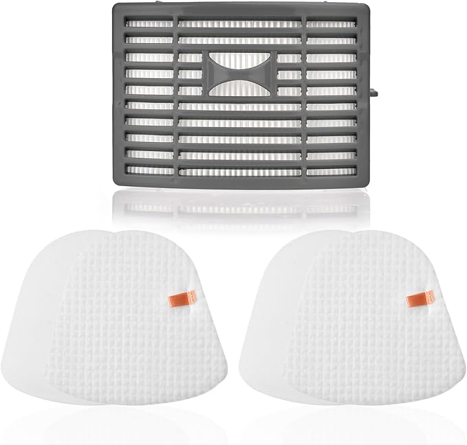 Filter Replacement for Shark Navigator NV586 NV581 NV581Q NV585 NV580 Powered Lift Away DLX Upright Vacuum, 1 HEPA Post Filter +2 Foam & Felt Filters, Compare to Part # XFFT580 & XHEP580