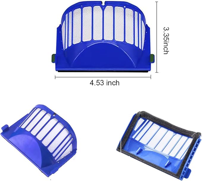 Replacement Filters for irobot Roomba 600 Series 694 676 675 692 695 677 671 690 680 660 650 620 614 610 600 & 500 Series 595 585 564 Vacuum Robot - 6 PCS
