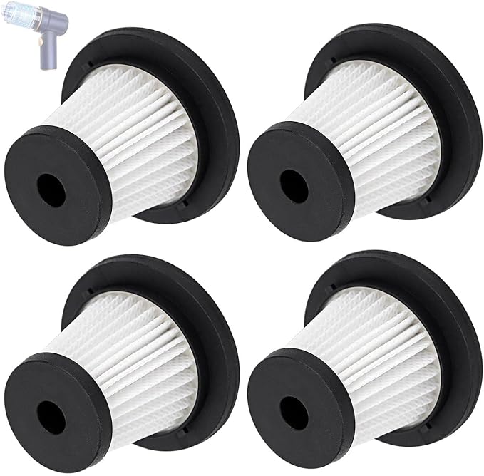 4 Pack LT-135 Vacuum HEPA Filter Replacement Compatible with JONYJ/EYYA/Vizeusvac Handheld Car Vacuum Cleaner LT-135, EYYA 135, Opinta LT-126