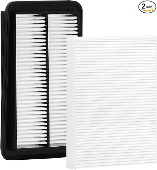 White Cabin Filter & Engine Air Filter Kit for Nissan Rogue 2020 2019 2018 2017 2016 2015 2014