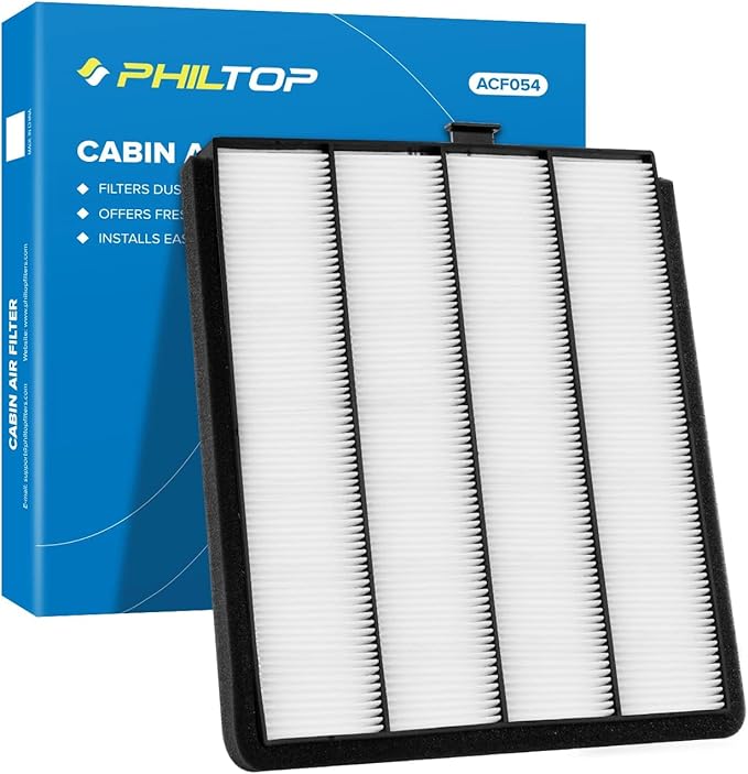 PHILTOP Cabin Air Filter w/Activated Carbon, Compatible with CF8813A Honda Pilot 2003-2008, Odyssey 1999-2004, Acura MDX 2001-2006, Carbon Filter Up Dust Pollen Odor