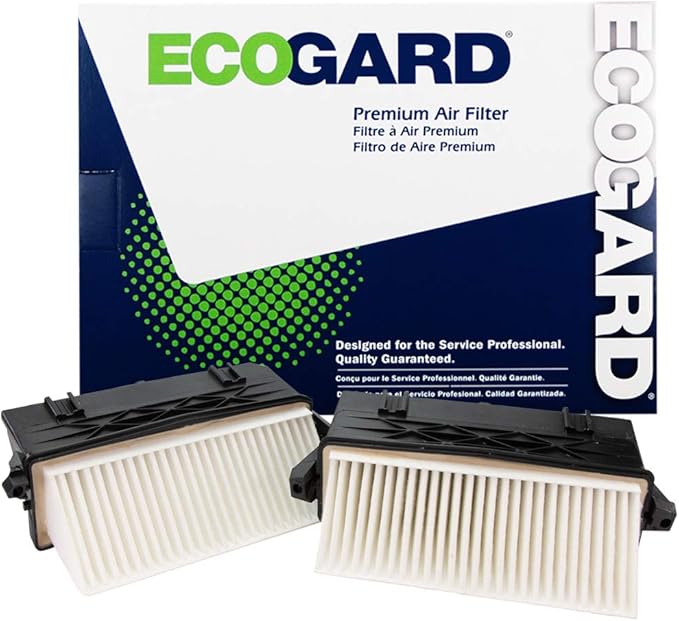 ECOGARD XA11843 Premium Engine Air Filter Fits 2012-2015 Mercedes-Benz ML350, 2013-2016 GL350, 2017 GLS350d, 2012-2013 S350, Left and Right