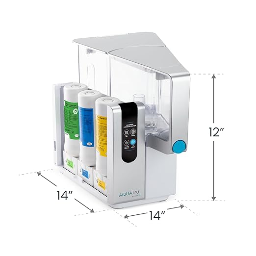 AquaTru Classic Smart Alkaline Countertop Water Purifier | App-Connected 4-Stage RO System Removes Forever Chemicals, Lead & Fluoride | Adds Healthy Minerals | No Plumbing